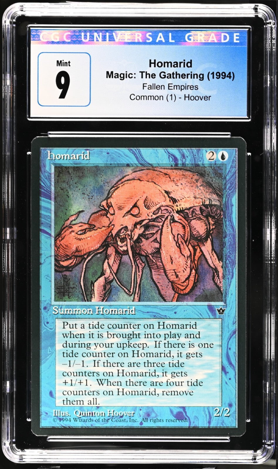 Set of 3 1994 Magic the Gathering MTG Fallen Empires Homarid CGC 9 Mint