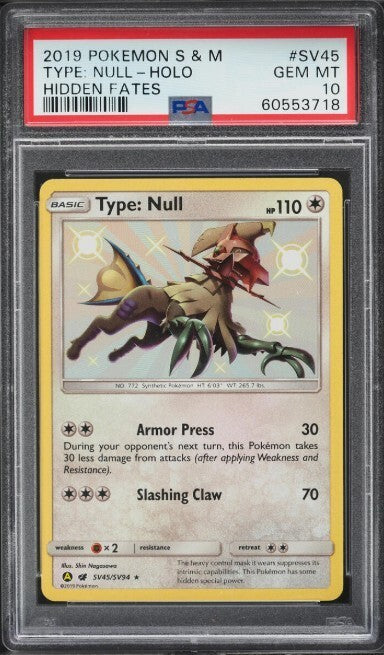 2019 Pokemon S & M Hidden Fates #SV44-45 Hidden Fates PSA 10 Three Sequential