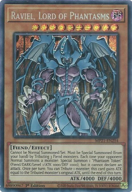 Yu-Gi-Oh! Raviel, Lord of Phantasms 2021 Tin of Ancient Batte PSA 10 Sequential