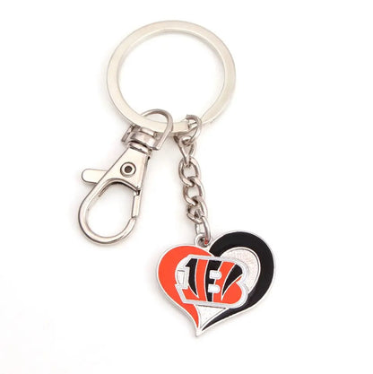 NFL Heart Keychain