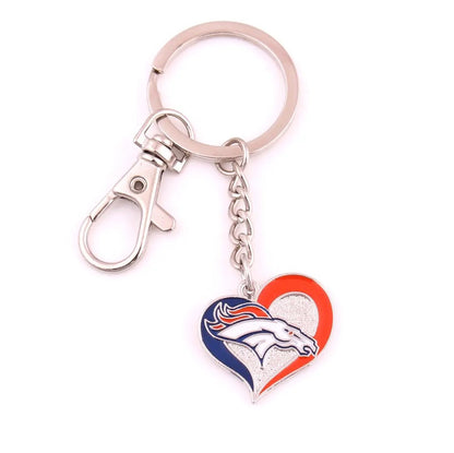 NFL Heart Keychain