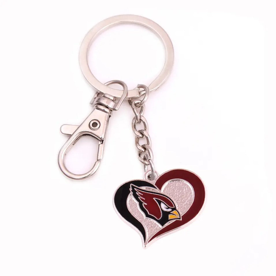 NFL Heart Keychain