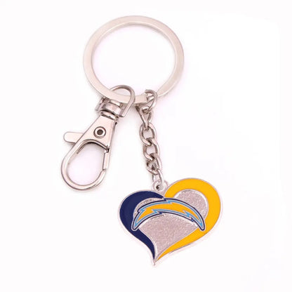 NFL Heart Keychain