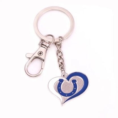 NFL Heart Keychain