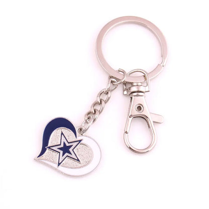 NFL Heart Keychain