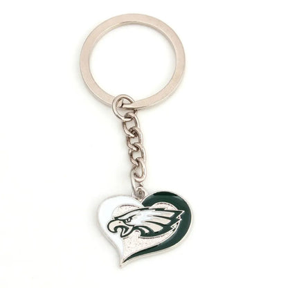 NFL Heart Keychain