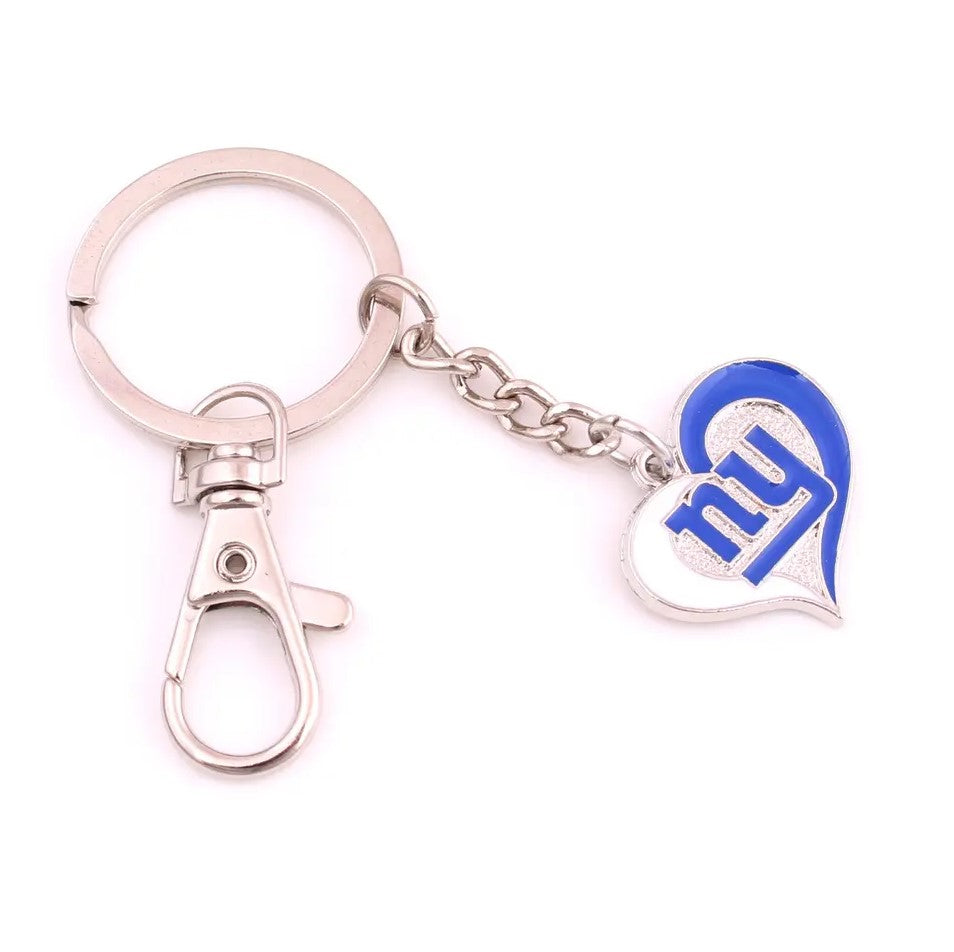 NFL Heart Keychain