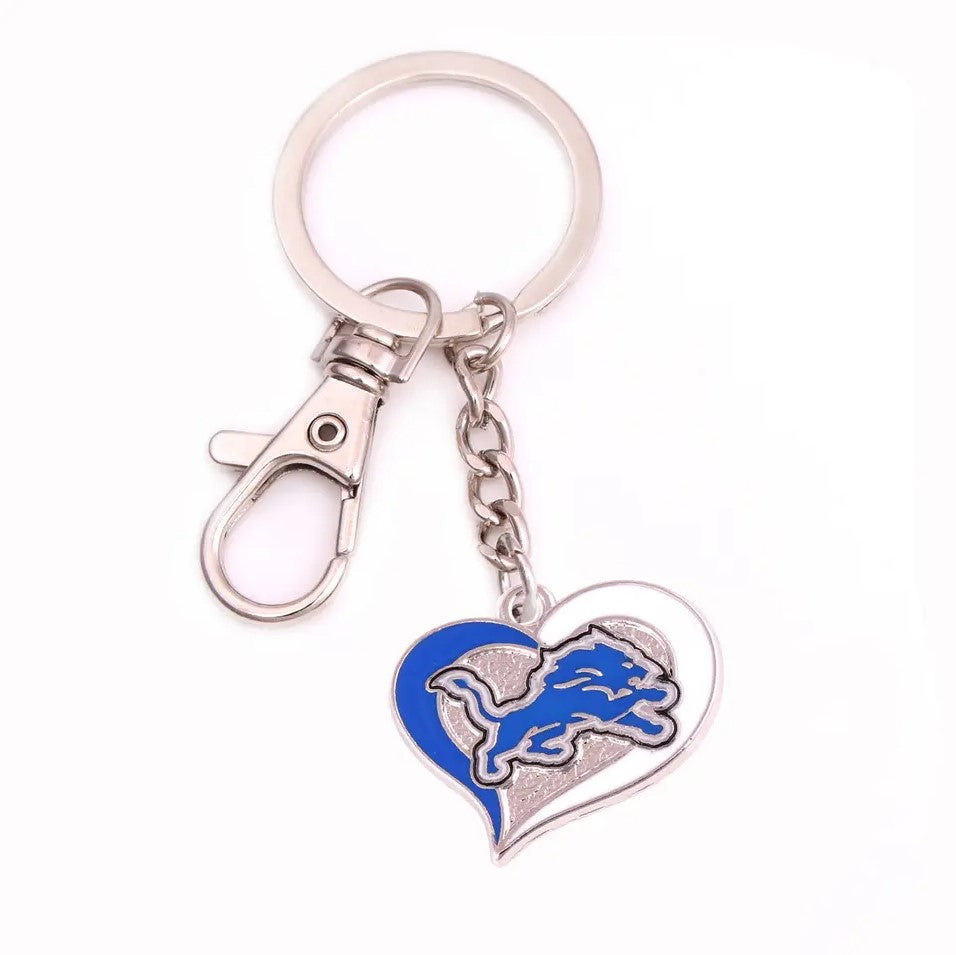 NFL Heart Keychain