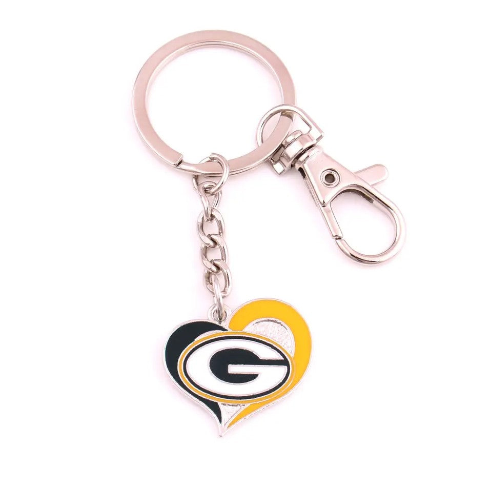 NFL Heart Keychain