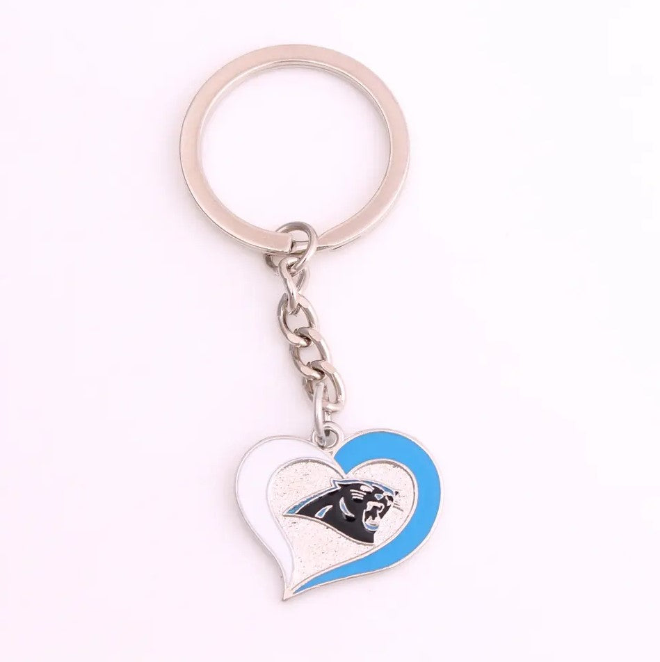 NFL Heart Keychain