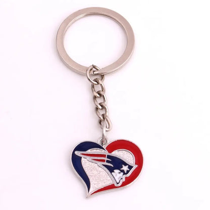 NFL Heart Keychain