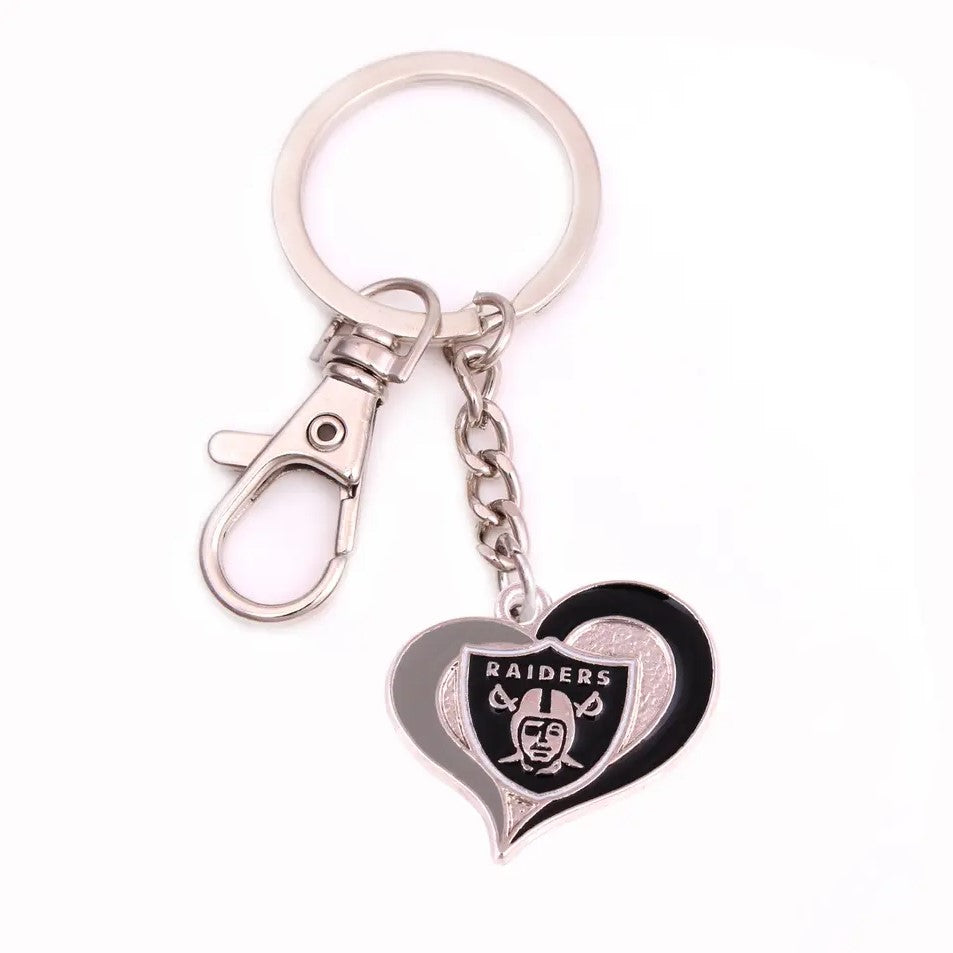 NFL Heart Keychain