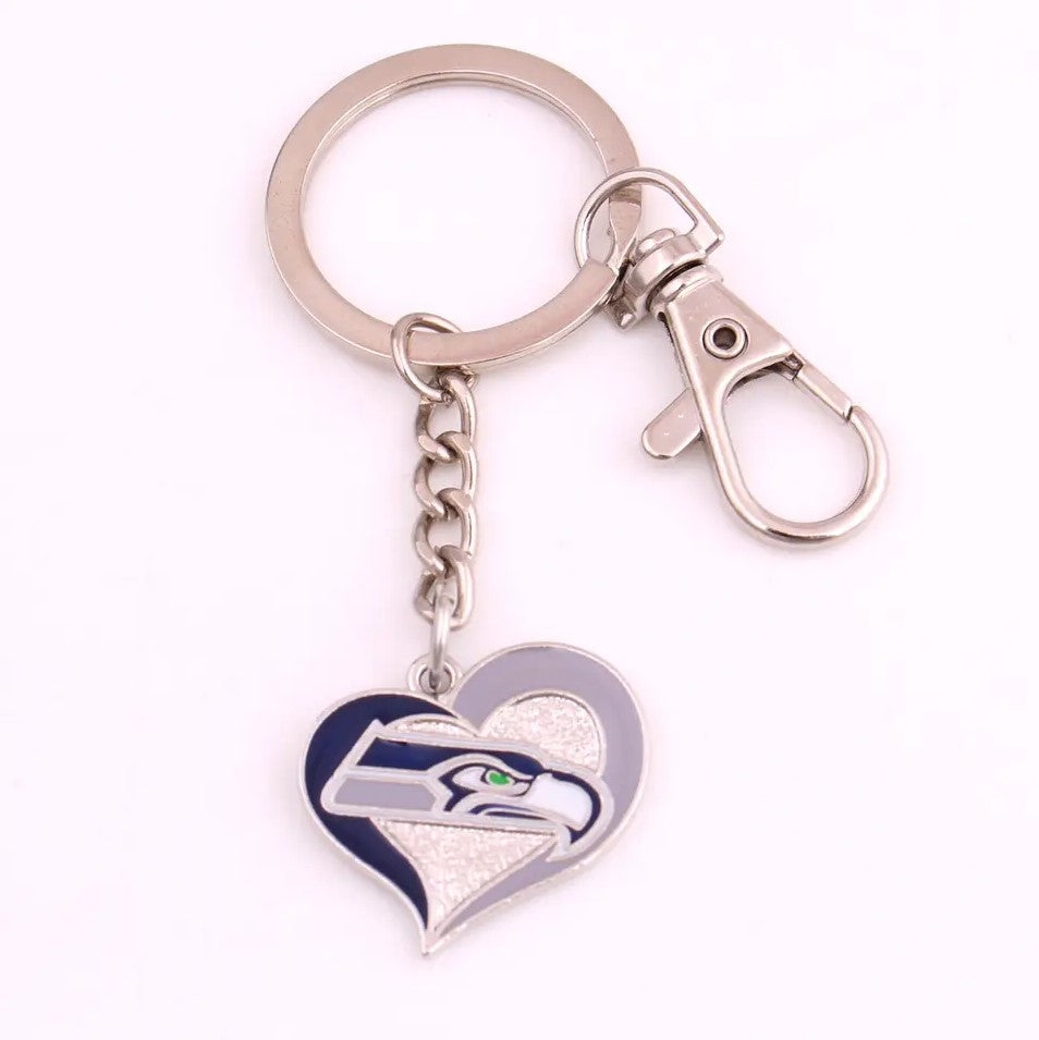 NFL Heart Keychain