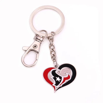 NFL Heart Keychain