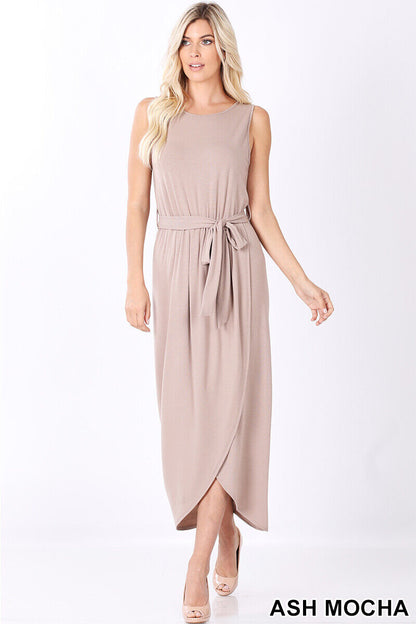 Tulip Wrap Slit Dress