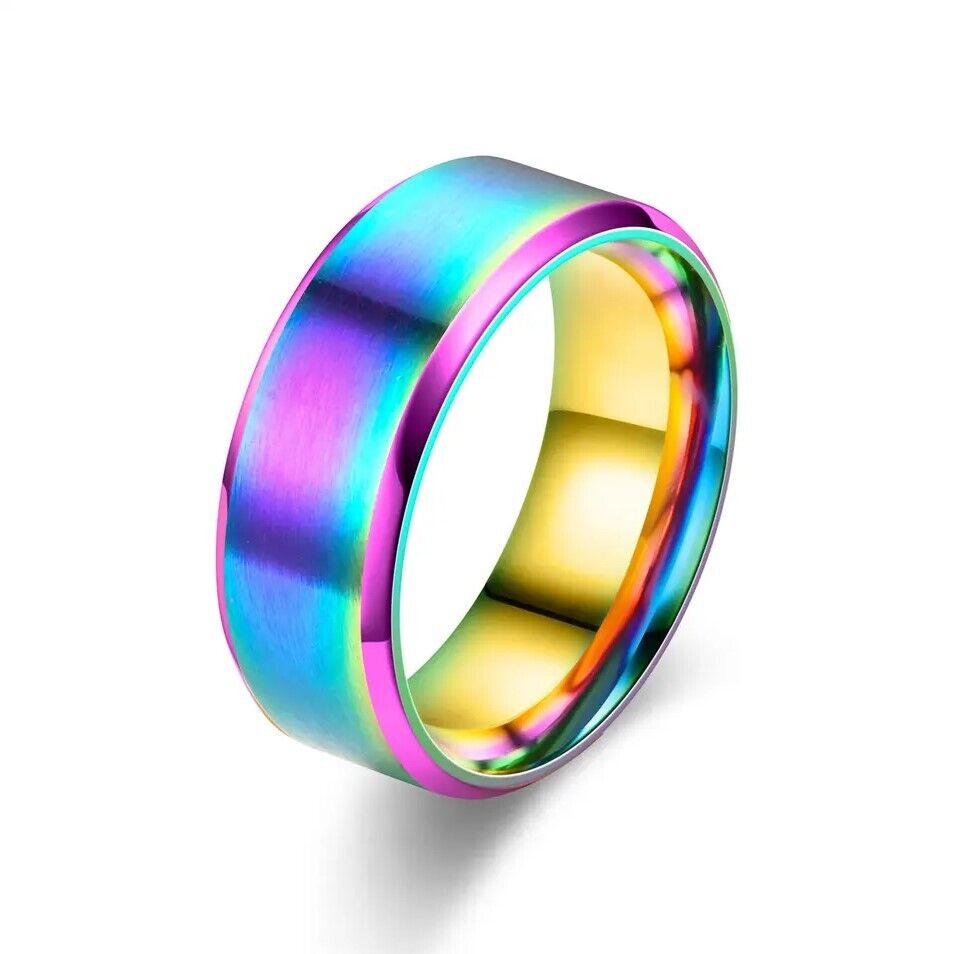 8mm Men's Titanium Ring