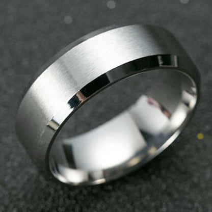 8mm Men's Titanium Ring