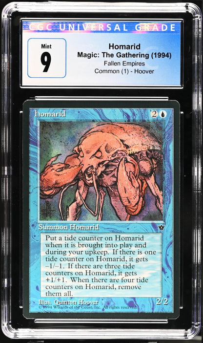 Set of 3 1994 Magic the Gathering MTG Fallen Empires Homarid CGC 9 Mint