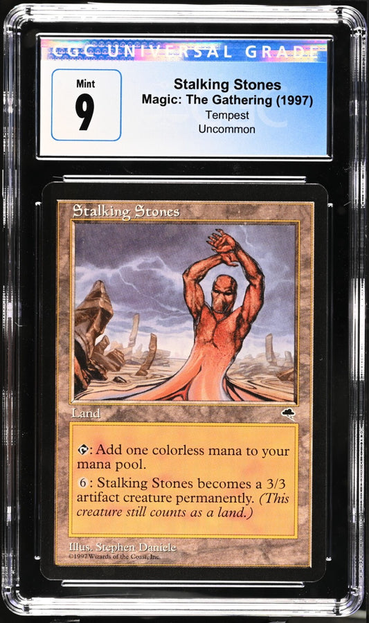 1997 Magic The Gathering Tempest Stalking Stones CGC 9 Mint Uncommon