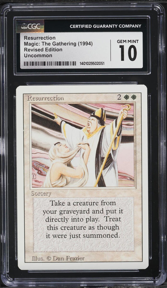 1994 Magic The Gathering Revised Resurrection CGC 10 GEM MINT Low Pop