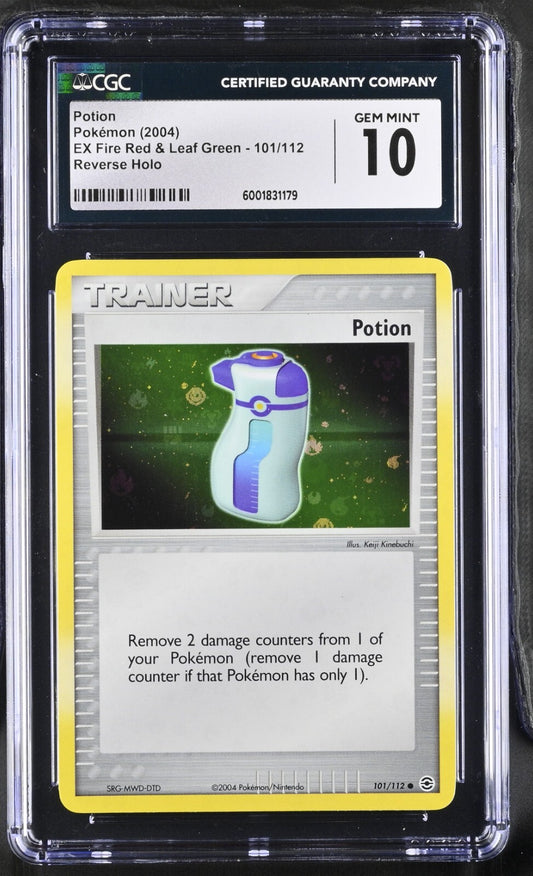 Pokemon Potion Reverse Holo #101 EX Fire Red and Leaf Green 2004 CGC 10 POP 13