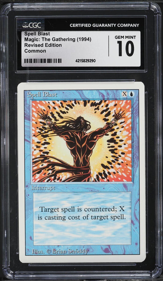 1994 Magic The Gathering Revised Feedback CGC 10 GEM MINT Low Pop