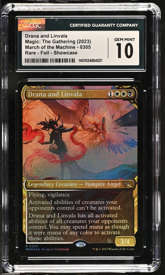 CGC 10 MTG Drana and Linvala - Showcase English March of the Machine POP 2