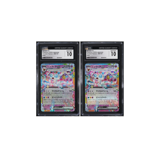 TWO CGC 10 Sylveon ex Holo 069 Terastal Fest Ex Japanese Pokemon Sequential