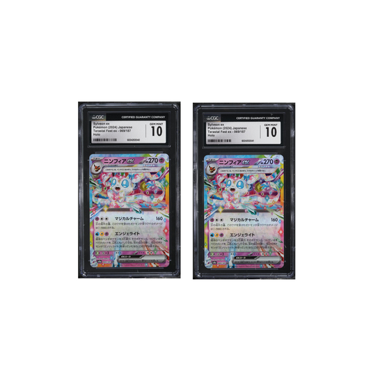 TWO CGC 10 Sylveon ex Holo 069 Terastal Fest Ex Japanese Pokemon Sequential