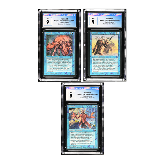 Set of 3 1994 Magic the Gathering MTG Fallen Empires Homarid CGC 9 Mint