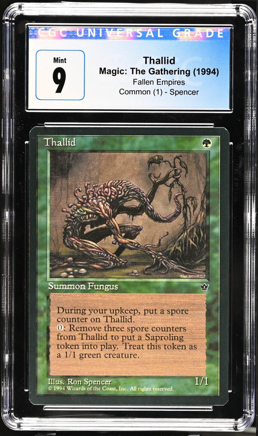 CGC 9 MTG Thallid Magic the Gathering 1994 Fallen Empires Graded Common Spencer