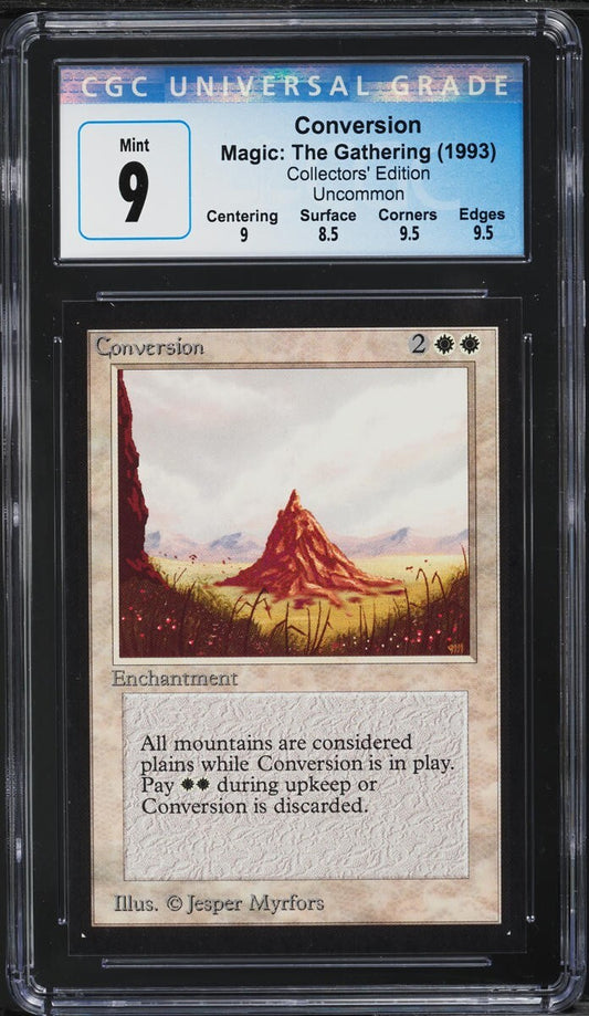 CGC Graded 9 Conversion Magic the Gathering (1993) Collectors' Edition POP 4