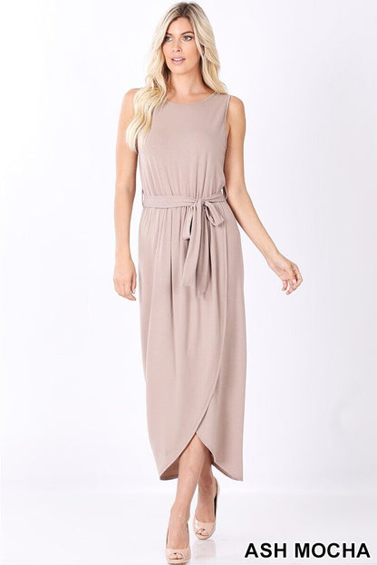 Tulip Wrap Slit Dress